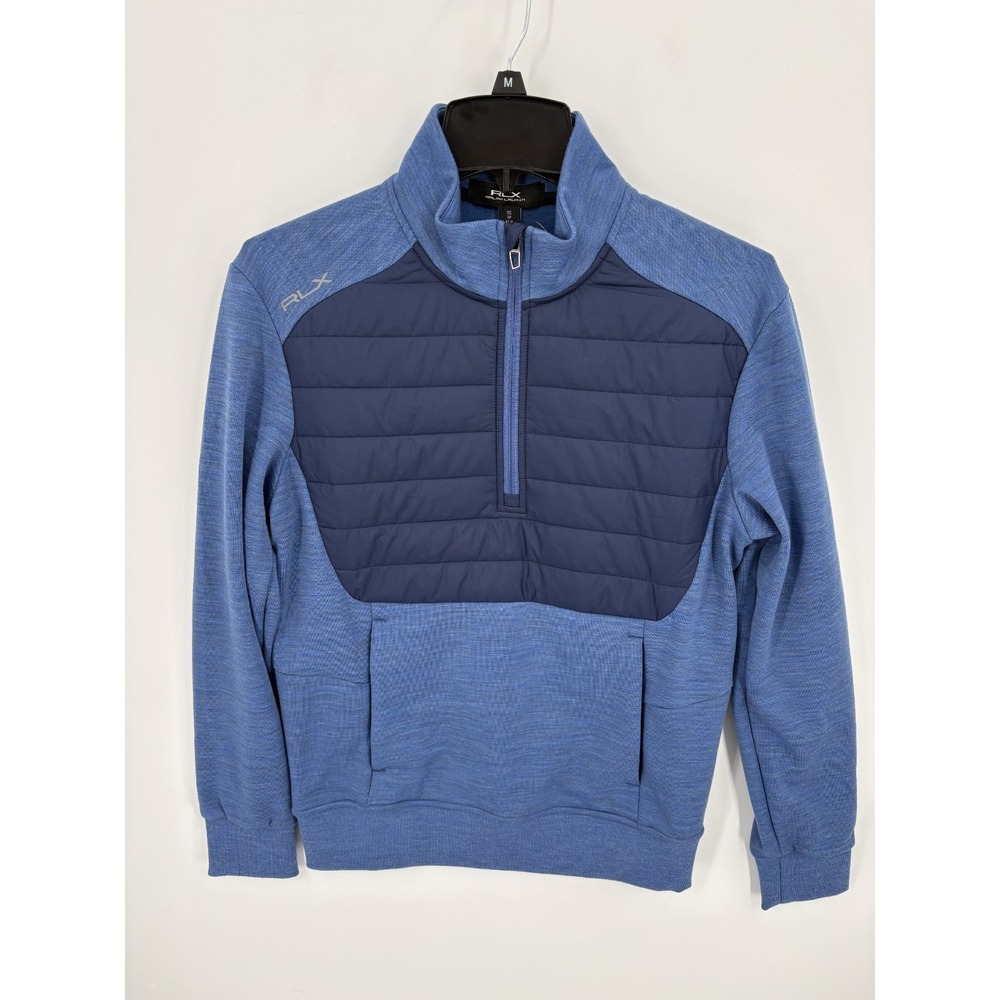 Ralph Lauren RLX Men's Hybrid Half Zip Golf Pullover Blue Sweater, XS, NWT $228